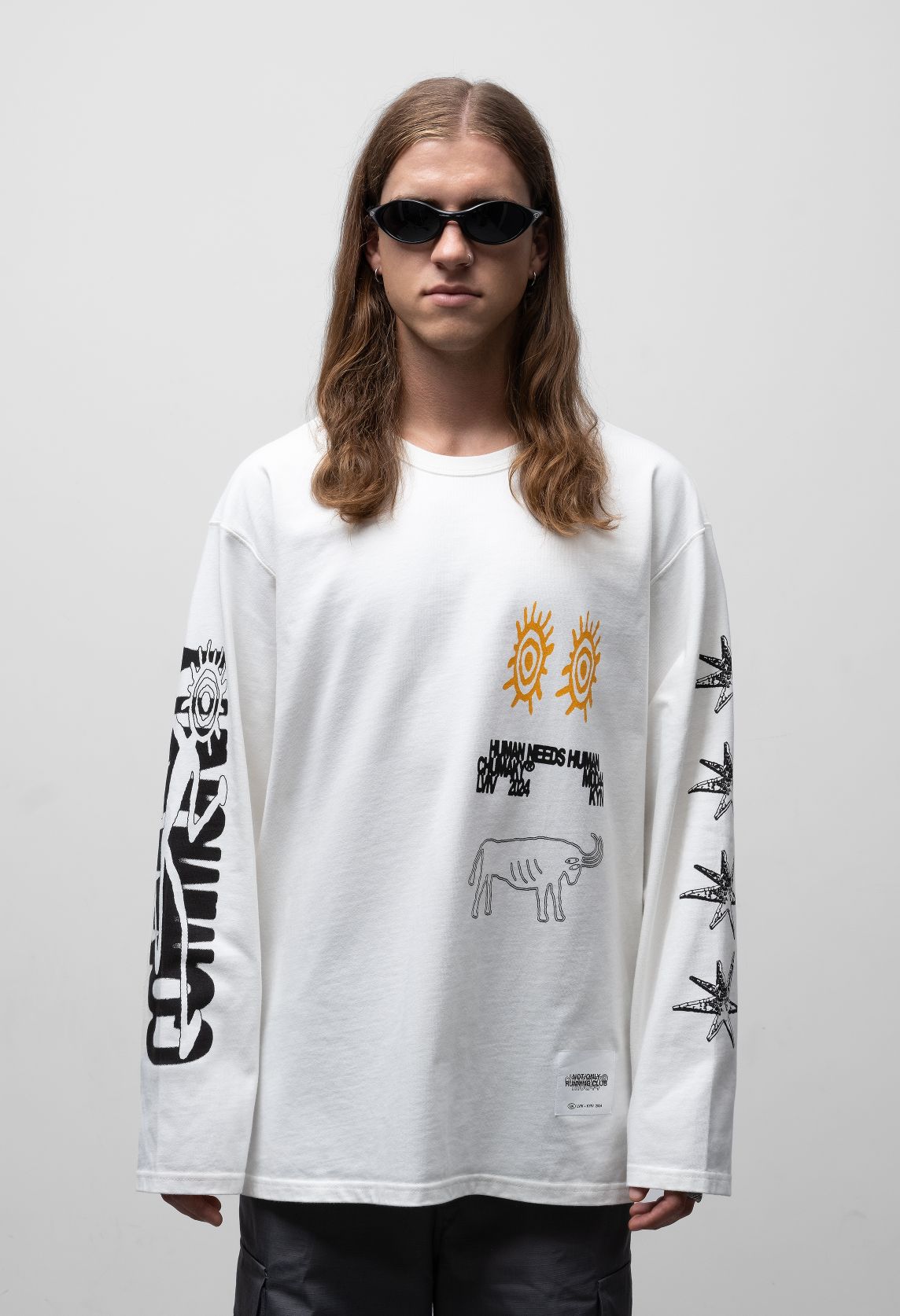 m0d44 x Сhumaky Human-N-Human Longsleeve