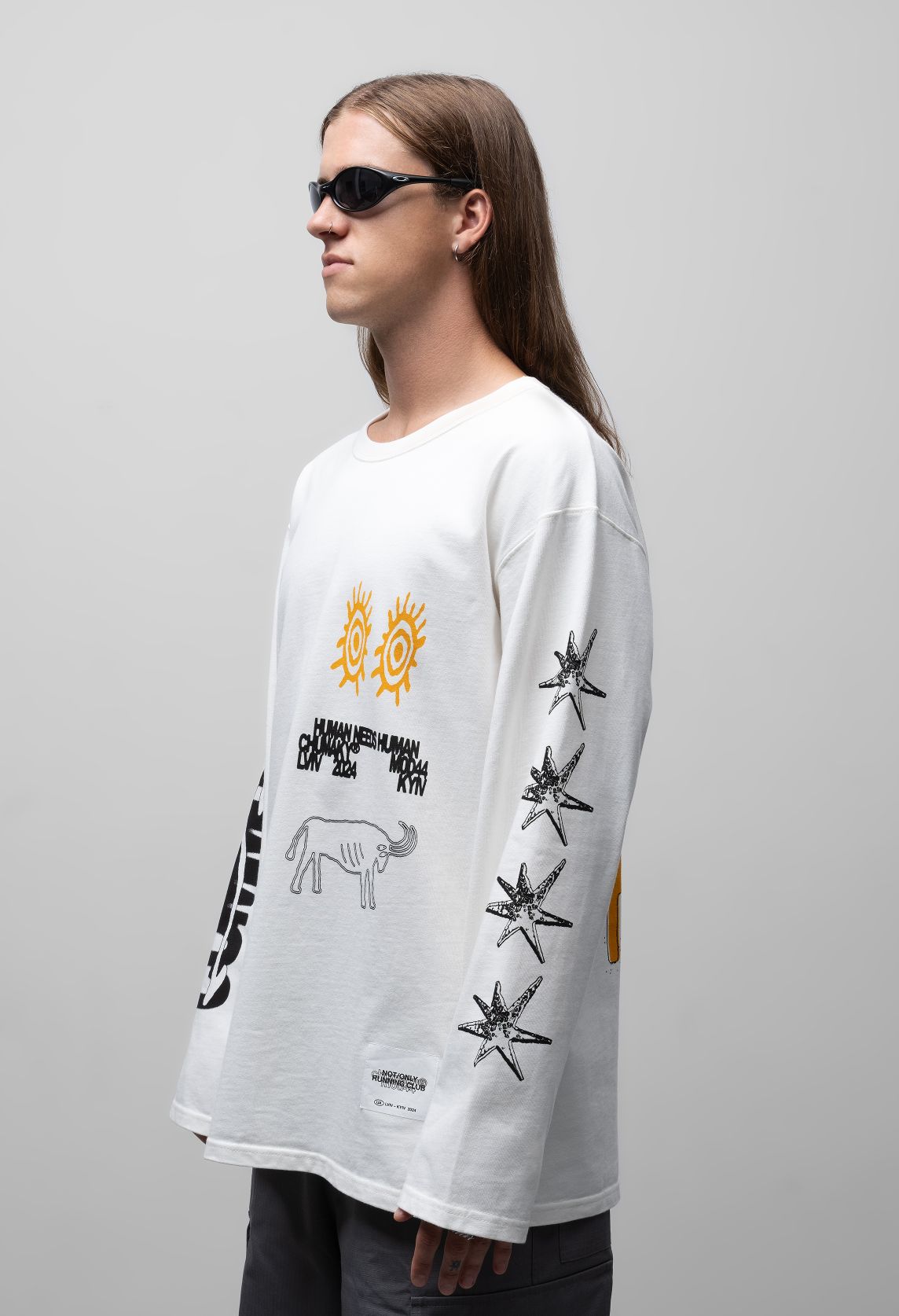 m0d44 x Сhumaky Human-N-Human Longsleeve