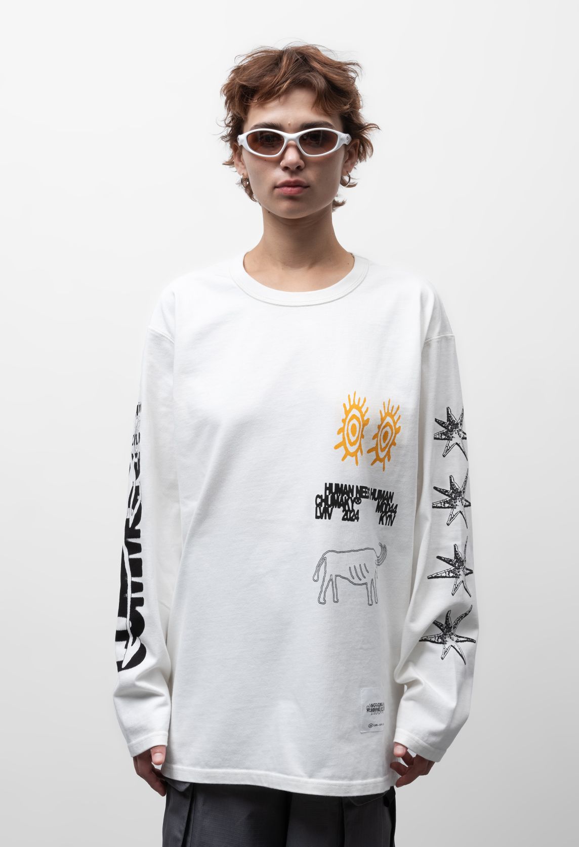 m0d44 x Сhumaky Human-N-Human Longsleeve