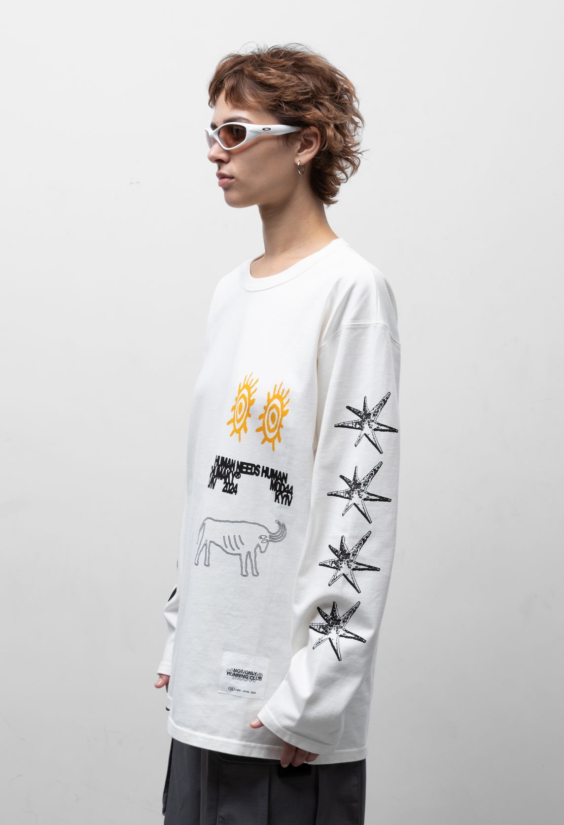 m0d44 x Сhumaky Human-N-Human Longsleeve